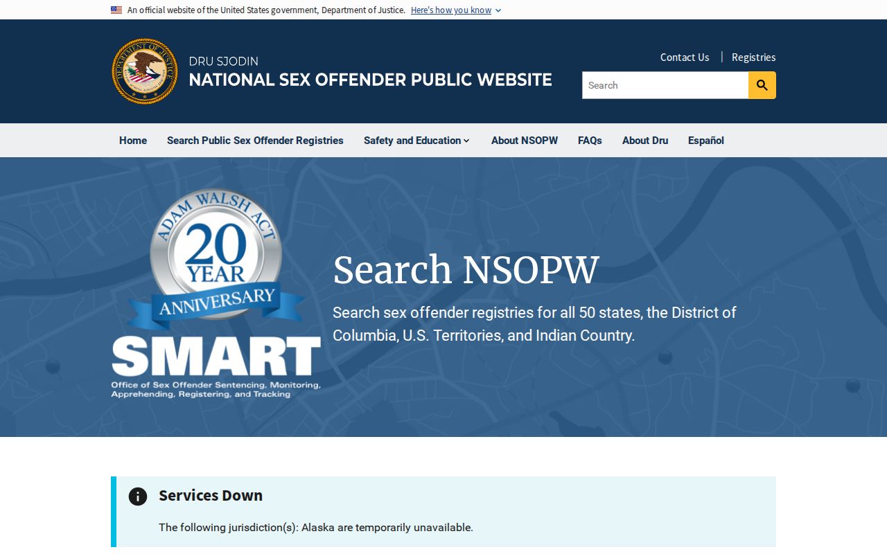 Lee County sex offender check through the national NSOPW search